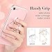 ESR Phone Ring Stand with Bling Crystals, 360° Rotation Ring Holder Finger Grip [Washable] [Removable] Universal Zinc Alloy Kickstand for iPhone 7 7 Plus 6s Galaxy S8 S7 Edge- Rose Gold