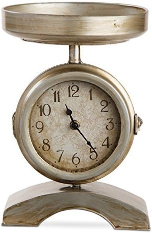 Galvanized Clock with Faux Scale