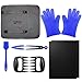 8 Piece Ultimate Smoker & BBQ Tool Set - Non-Stick Grill Mats, Grilling Gloves, Meat Shredder Claws, Basting Brush, and Tongs with Reusable Travel & Storage Case