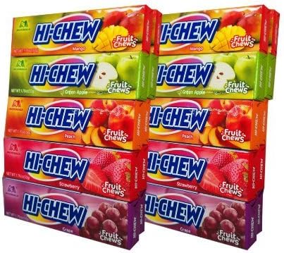 Morinaga Hi-chew Fruit Chews Assorted Fruit Flavors (Pack of 20)