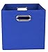 Modern Littles Bold Folding Storage Bin, Solid Blue
