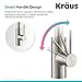 Kraus KPF-2620SS Modern Oletto Single Lever Pull Down Kitchen Faucet, Stainless Steel