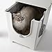 Modkat® Flip Litter Box, Front-Entry, Full Height Seamless Base, Reusable Litter Liner, Sifting Litter Scoop, 2X Bamboo Charcoal Filters