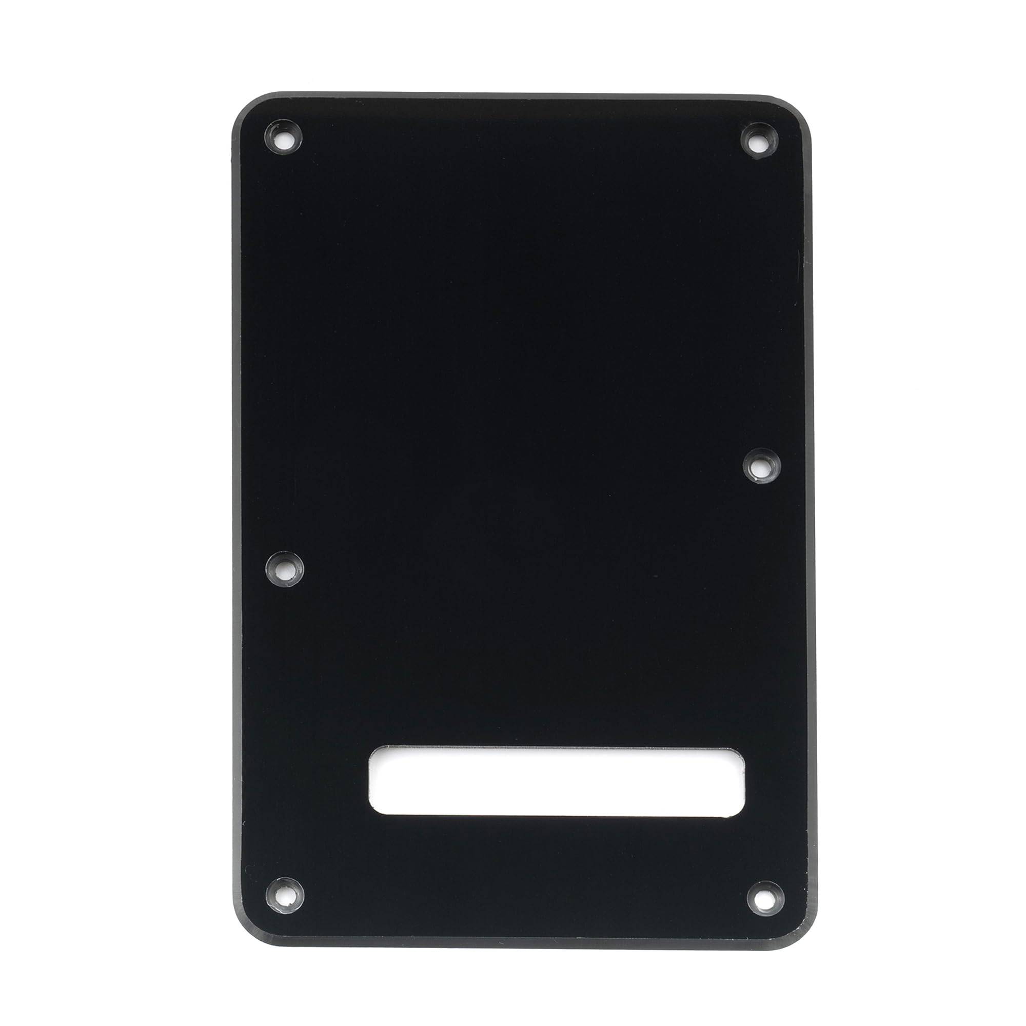 Musiclily Guitar Strat Back Plate for Fender USA/Mexican Standard Stratocaster Modern Style, 1Ply Black โ image 1