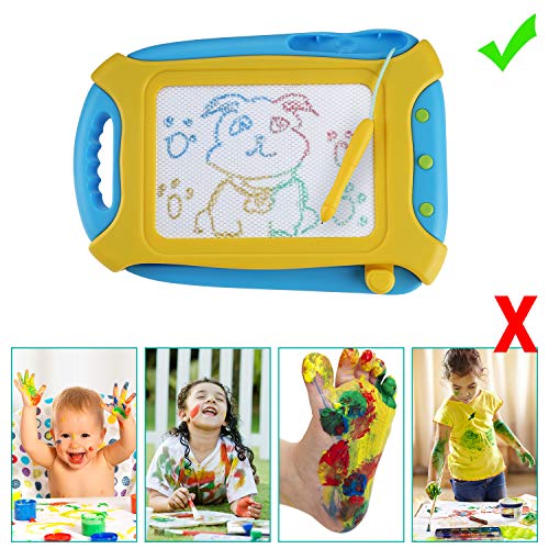 Tarcat Magnetic Drawing Board Sketch Erasable Pad Magna Doodle Kids Toddlers Writing Painting Learning Toy Boys Girls Travel Size Skill Development