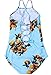 tengweng Women's High Neck Floral Printed Lace up One Piece Monokini Swimsuit Bikini M BK01