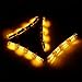 LED Daytime Running Light Sunsbell Flowing Turn Signal Light Car LED Strip Lights Headlight LED White/Amber DRL Strip - 2pcs