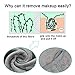 KinHwa Soft Washcloths Quick Drying Face Cloths Reusable Makeup Remover Cloths Microfiber Facial Cloths for Washing Face Gray Makeup Washcloths 3 Pack