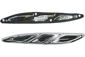 BAYYEE 2PCS Intake Scoop Turbo Bonnet Vent Hood Air Vent Trim Cover for Buick Lacrosse 2009 2010 2011 2012 2013 Chrome