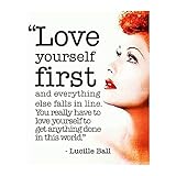 Lucille Ball Quotes-"Love Yourself