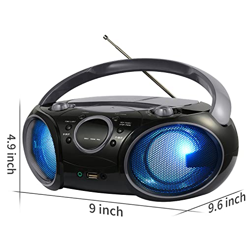 SINGING WOOD CD Boombox Portable/w Bluetooth USB MP3 Player AM/FM Radio