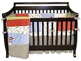 Trend Lab Dr Seuss 4 Piece Crib Bedding Set, Cat In The Hat