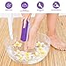 2pcs Foot Care Exfoliator Pedicure Tool Foot Pumice Stone Block Remover Scrubber Dead Hard Skin Remover Cleaner remover for feet(Purple)