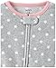 Carter's Baby Girls' Toddler 2-Pack Fleece Footless Pajamas, Puppy/Bear, 3T
