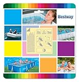 Bestway 2.5in x 2.5in Flowclear Underwater Adhesive Repair Patches (10 Patches)