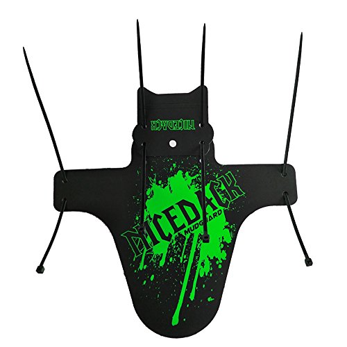 NICEDACK Mountian Bicycle Fender, MTB Mud Guard,2+1 PCS Front and Rear Bike Fender,Bike Mudguard Fits 26", 27.5", 29" Suitable for Bicycles (Fat Bike Wheel and Children Bicycle) (Green)