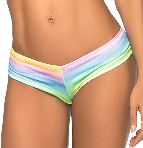 Espiral Women's Cheeky Wild Side Boyshort Rainbow Medium/Large