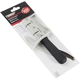 TableCraft E5698 Knife Sharpener, Manual 2-Stage Twice-Sharp System with Sharpening and Honing Slots, Ergonomic Firm Grip Handle, Handheld Design, Black, 1 Count
