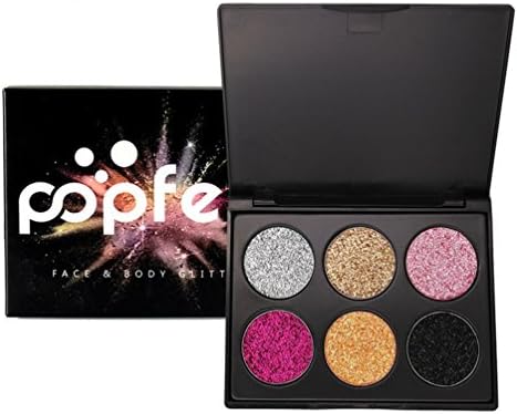 Haotfire Pressed Rainbow Glitter Eyeshadow Palette - Professional Long-Lasting Shimmer Onion Powder High Gloss Eye Shadow Makeup Pallet Eye Shadows Flash Color Cosmetic Set?