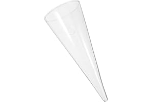 DOITOOL Wall-Mounted Glass Hanging Planter Vase Cone Shaped Hydroponic Flower Pot for Indoor Home Décor