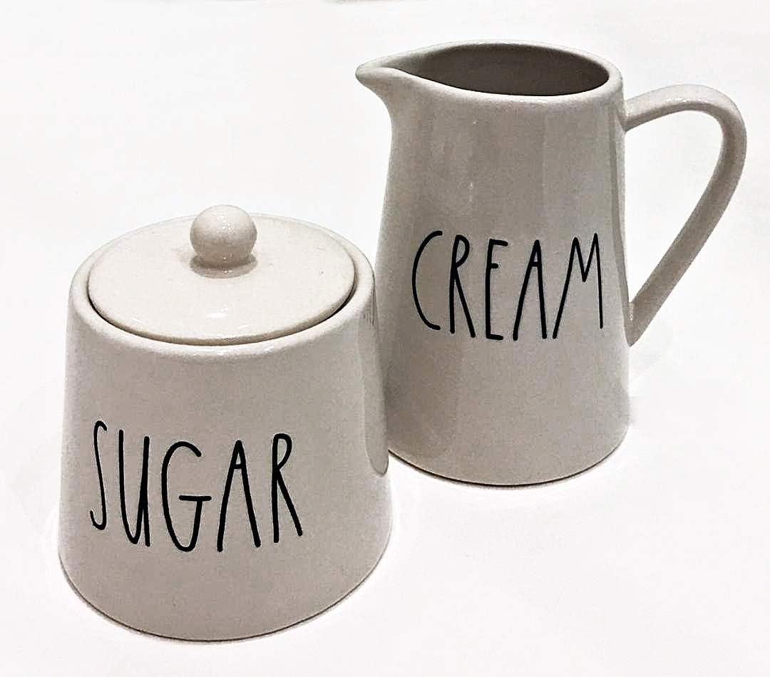 Rae Dunn by Magenta Contemporary Ceramic LL Cream and