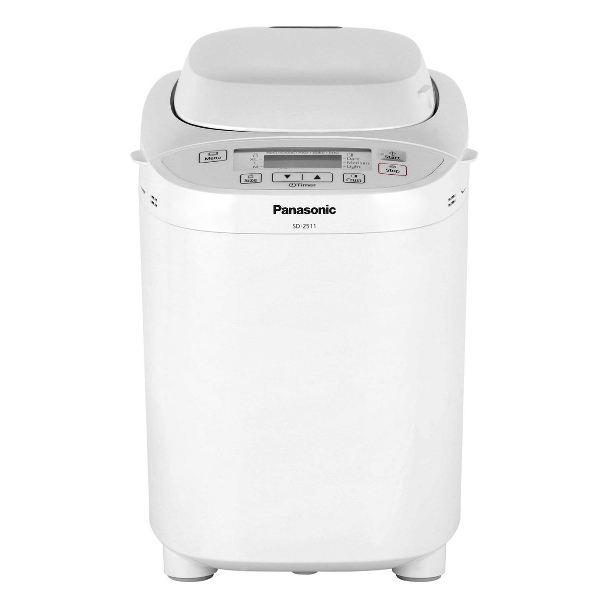 Panasonic SD-2511WXC Fully Automated Breadmaker with Nut Dispenser, White