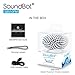 SoundBot SB510FM FM RADIO Water Resistant Bluetooth Wireless Shower Speaker with Built-in Mic, Detachable Suction Cup & Lanyard - Houndstooth