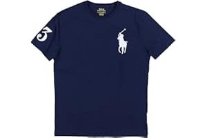 Polo Ralph Lauren Mens Crew Neck Big Pony T-Shirt (M, Navy)