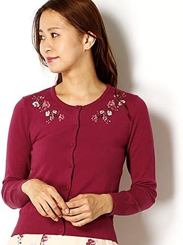 Amazon レッセパッセ Laisse Passe フラワービーズ刺繍カーディガン 15オールドローズ 038 M セーター 通販