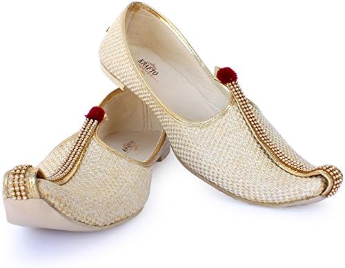 Krafto Men's Beige Cream Jute Jutti