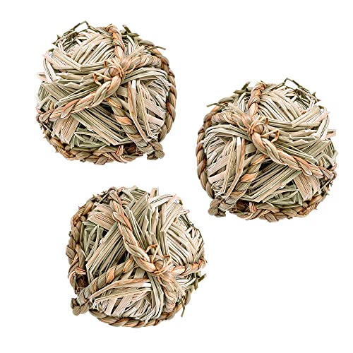 SunGrow Seagrass Balls for Rabbit, for Pet’s Gums & Teeth, Chewable ...