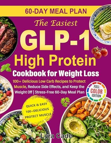 glp 1 recipes for weight loss free The GLP-1 High-Protein Cookbook: GLP-1-Friendly, High-Protein Recipes for Low Appetite, Early Fullness & Sustainable Weight Loss with a Flexible 90-Day Meal Plan and Stress-Free Weekly Shopping Lists