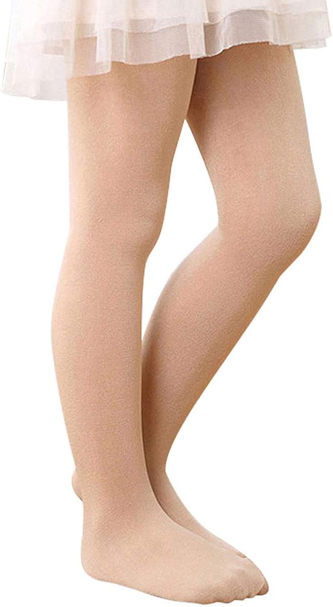 Girls' Ultra Soft Ballet Dance Footed Tight Knit Casual