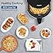 Air Fryer, Bagotte 1500W Electric Hot AirFryer Oven Oilless Cooker, LED Digital Touchscreen, Multiple Cooking Presets, Auto Off and Memory Function, Nonstick Basket, Recipes cookbook, 3.7 QT White