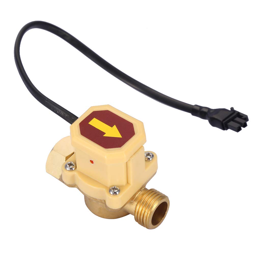 G1/2-G1/2 Thread Water Pump Adjustable Flow Sensor Pressure Automatic Control Switch 0.6Mpa 220V 1.5A