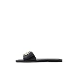 ALDO womens Glaeswen Slide Sandal, Black, 6.5 US