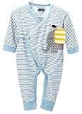 Mud Pie Baby-Boys Newborn Elephant Kimono, Blue, 0-3 Months