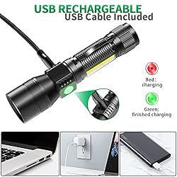 UV Flashlight Black Light, 3 in 1 Rechargeable