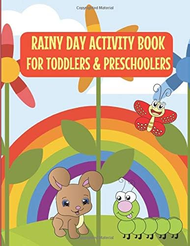 Rainy Day Activity Book for Toddlers and Preschoolers: Preschool Coloring Books for 2-4 Years With Cute Animals