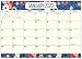 2020 Blue Floral Magnetic Refrigerator Calendar Pad by Bright Day, 16 Month 8 x 10 Inch, Flower Large Planner Office Wall