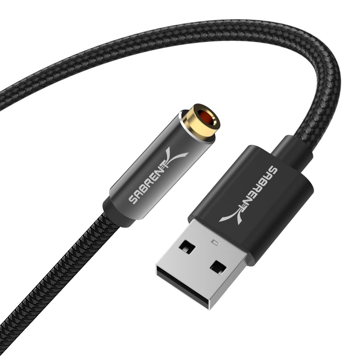 SABRENT USB Type A to 3.5mm Dual Function Audio Jack Active Adapter 20