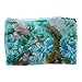ChikaMika Floral Scarves for Women Summer Autumn Indoor Lightweight Wrap and Shawls Scarf Fashion Chiffon Scarves (Cyan Blye)