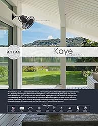 Matthews KC-BK Kaye 13" Outdoor Wall Fan / Ceiling