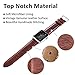 Benuo Apple Watch Series 3 Band, [Classic Collection Series] 42mm Apple iWatch Premium Genuine Leather Strap, Wrist Strap Replacement for Apple Watch Series 2/1/Nike+/Edition (Brown, 42mm)