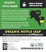 FGO Organic Nettle Leaf Loose Tea, Cut and Sifted, Caffeine Free, 16oz Bulk Resealable Bag, Packaging May Vary (Pack of 1)