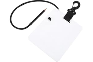 Tiiyee Underwater Writing Dive Slates, Dive Slate Scuba Write Board Underwater Whiteboard with Clip Graphite Pencil Diving Gear for Water Sports Snorkeling Divers Swimming Fishing Outdoor Drawing