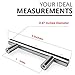 Kitchen Cabinet Door Handle Set: Modern Satin Nickel Stainless Steel Handles for Cabinets, Cupboards and Drawers - Silver T-Bar Pulls with 2 Mounting Screw Sets - 5” Length, 3” Center - 30 Pack