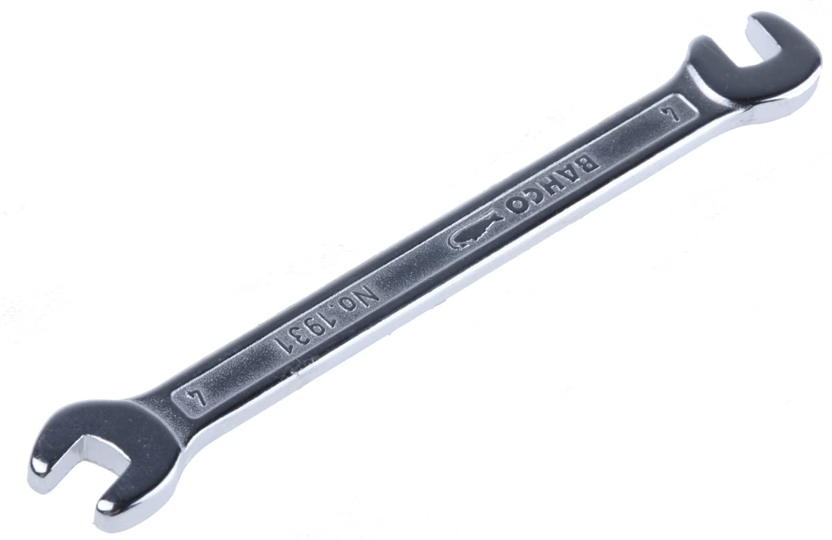 Bahco 1931M-4 Liliput Double Open End Wrench, Silver, 4 mm