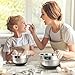 Premium Stainless Steel Mixing Bowls With Non Slip Bottom (Set of 5). Sizes- 8, 5, 3, 1.7, 0.75 QT. For Healthy Meal, Nesting and Stackable . With Special Bonus- Enjoy Decorated Recipe Book. Monka