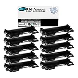 TonerPlusUSA TN450-10PK New Compatible Brother HL TN420 High Yield, Black Toner Cartridge, 10 Piece